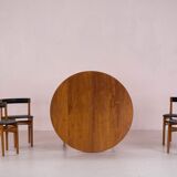 Table and 4 scandinavian encastrable chairs
