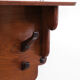 Art deco solid oak wall coatrack, Dutch, 1925