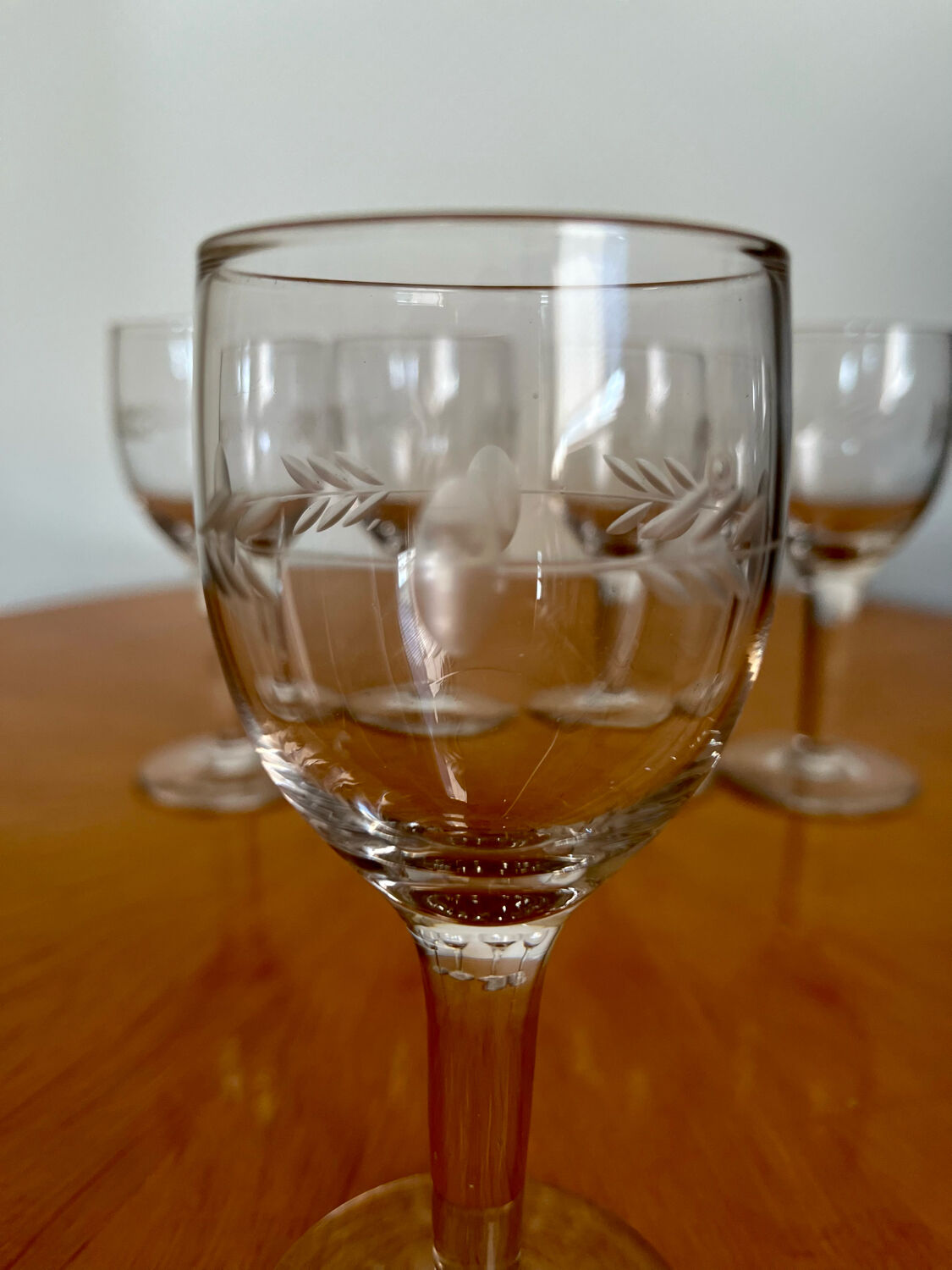 Vintage liqueur wine glasses 1960