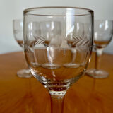 Vintage liqueur wine glasses 1960
