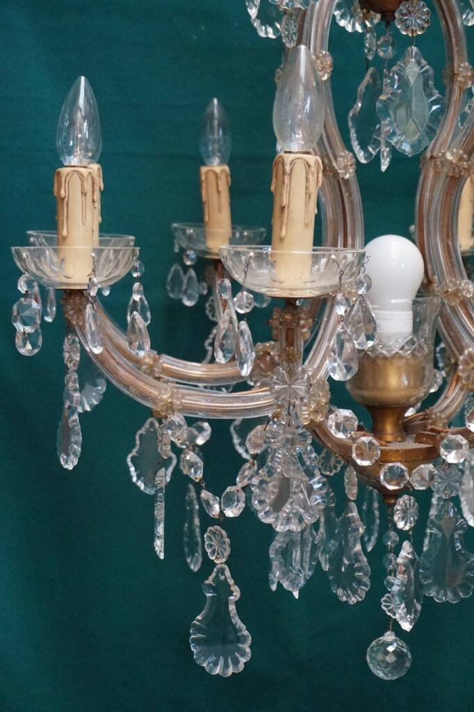 Maria Theresia chandelier - crystal, bronze.