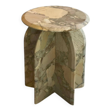 Sculptural side table  Palladio in Breccia Marble, Italian Collectible Design