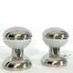 Goffredo Reggiani chrome and milk glass table lamps from 70s