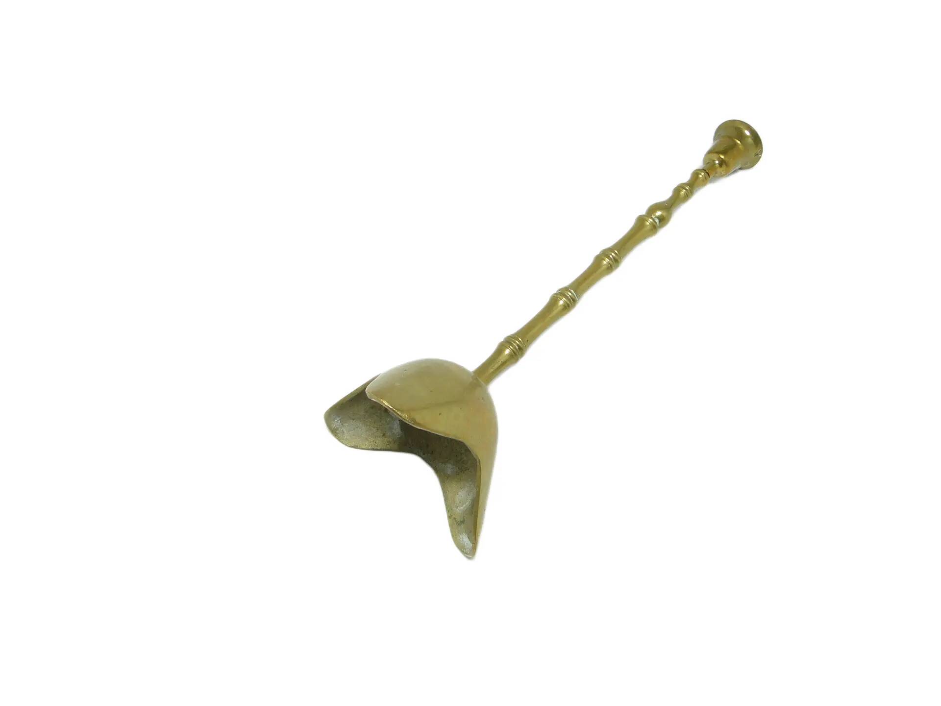 Candlestick, mid-century modern, brass, Poland, 1990s.