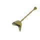 Candlestick, mid-century modern, brass, Poland, 1990s.