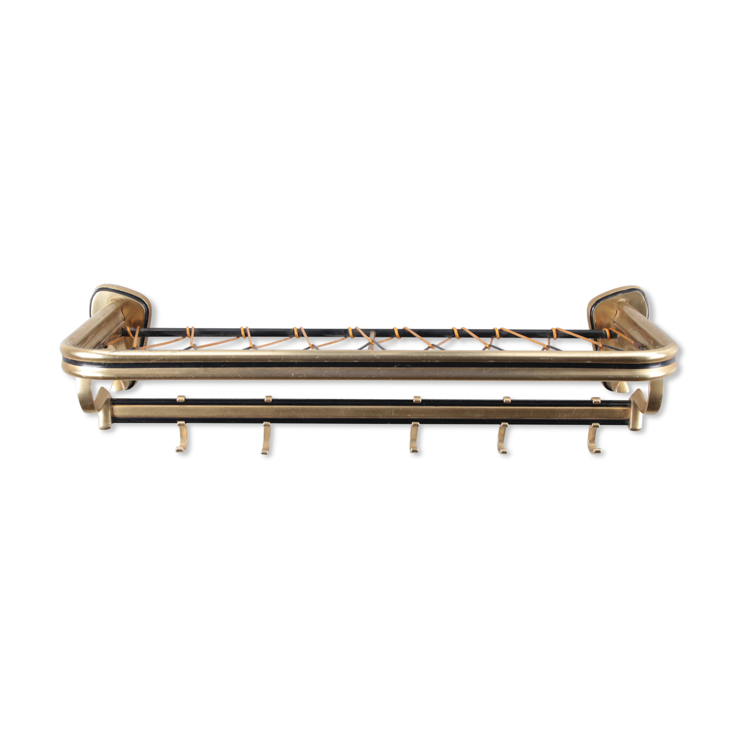 Wall coat rack Hollywood Regency style 1960s