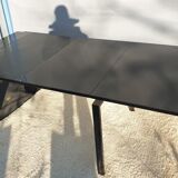 Table with extendable mechanism XXL black lacquer