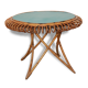 Table en rotin ronde
