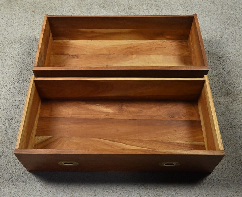 Marine commode in solid mahogany, India – 20th century