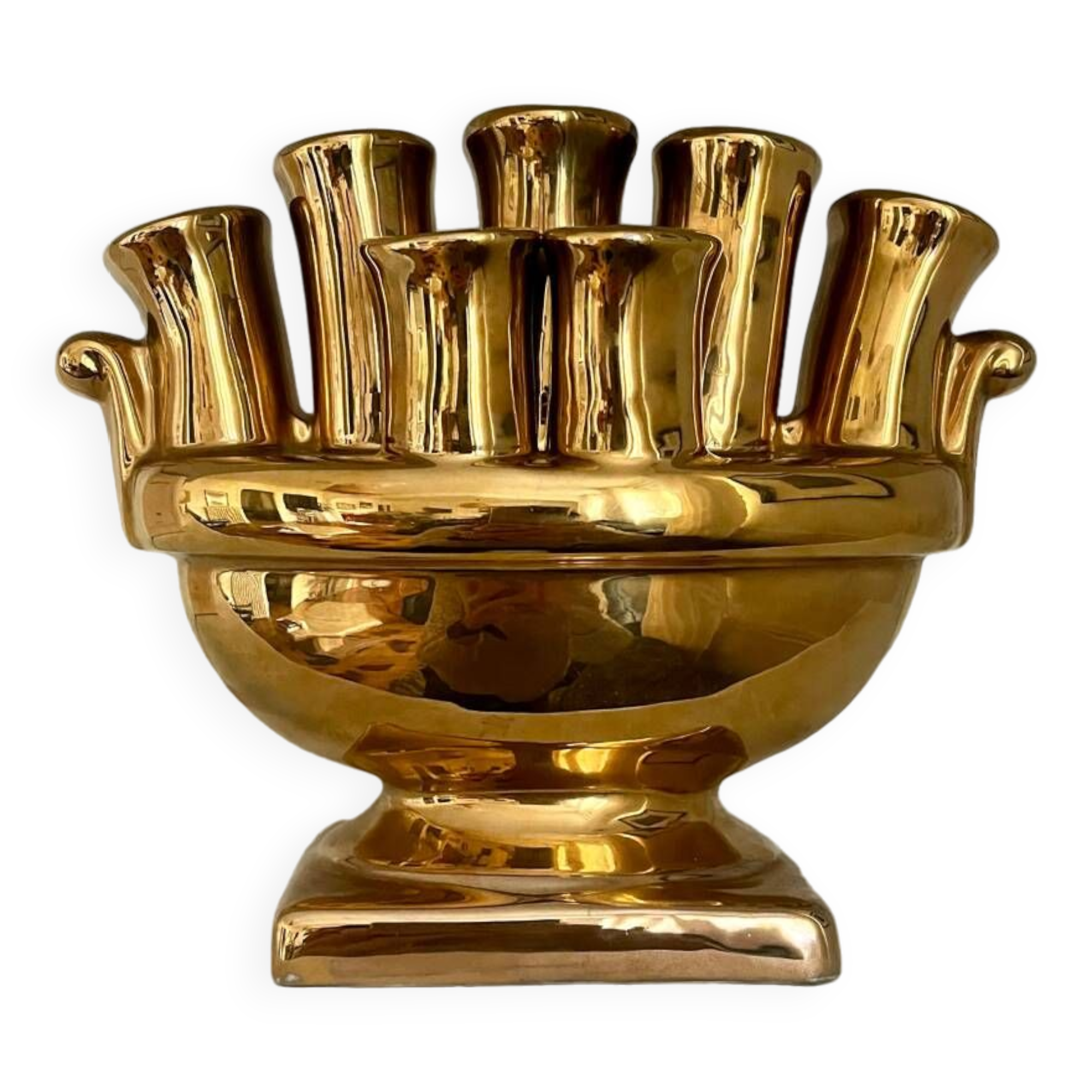 Italian ceramic flower vase