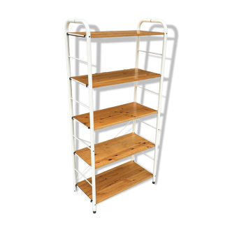 Vintage Ikea wall unit Niklas design Rutger Andersson 80's Design Pinewood Metal