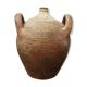 Old terracotta pot with two handles