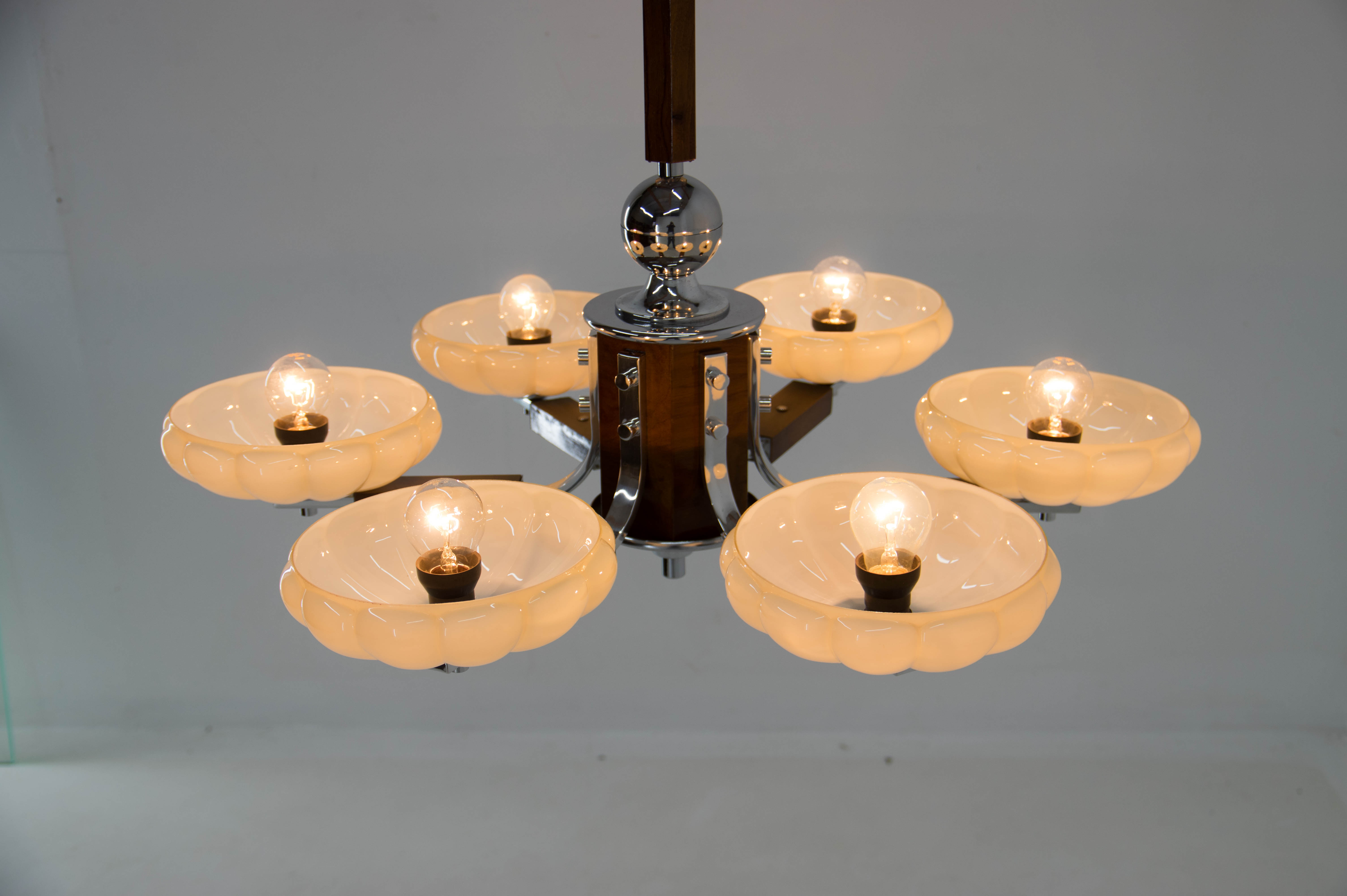 Art deco chandelier, 1930s