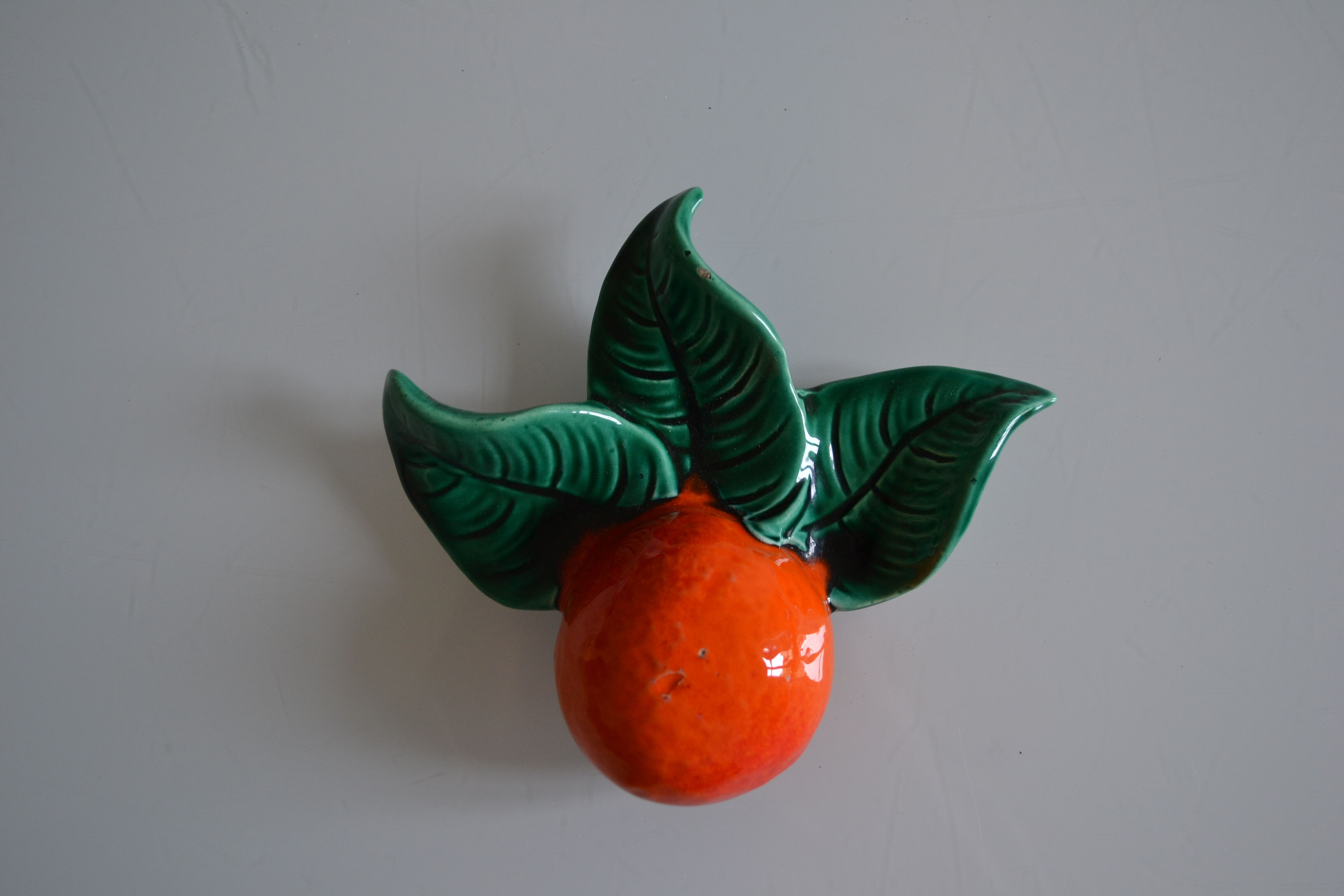 Orange in ceramic signs albert ferlay in vallauris around 1960