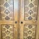 German Neo-Gothic Painted and Carved Wardrobe, 1880