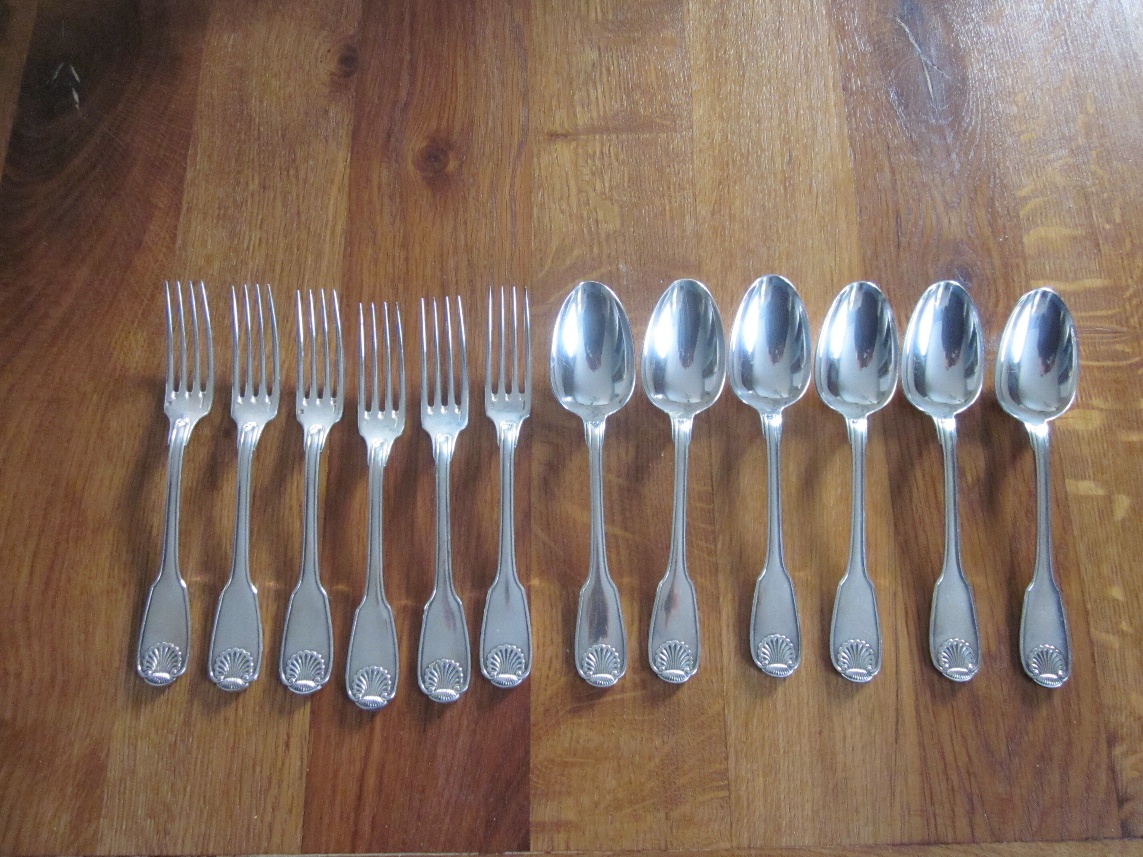 12 christofle entremet in silver metal