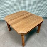 Art Deco extendable oak table, renovated