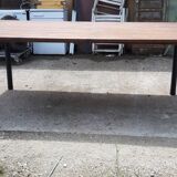 Industrial iron and wood table