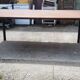 Industrial iron and wood table