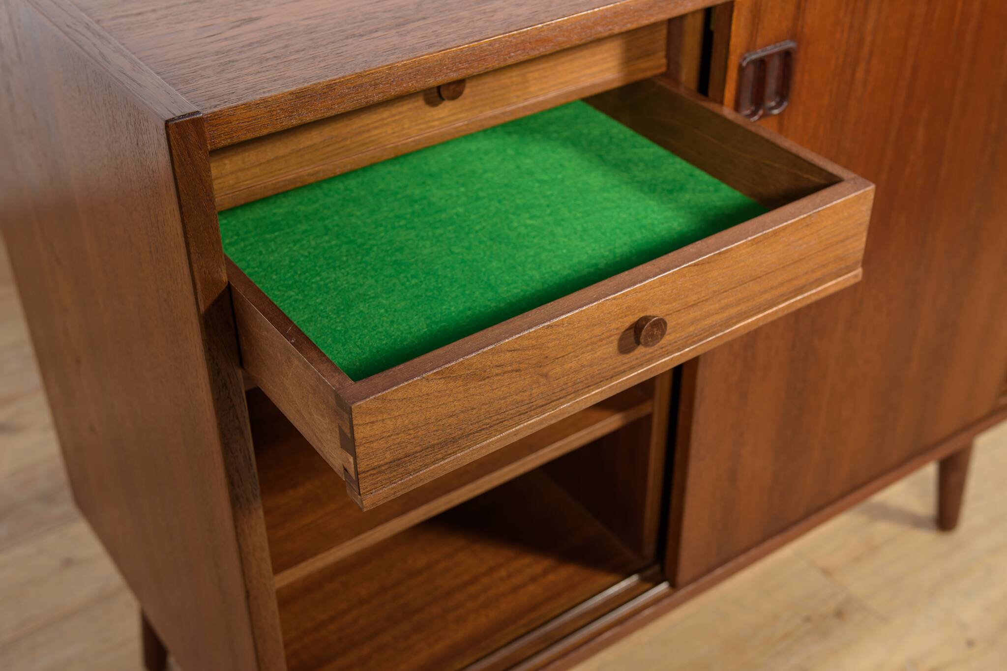 Small vintage teak sideboard, Denmark, 1960