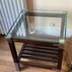 Lot including 1 coffee table and 1 side table signed Pierre VANDEL.