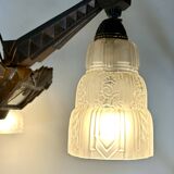 Art Deco chandelier with 4 lights, 1930.