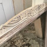 Old white mirror patinated 90x119cm