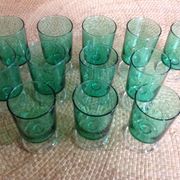 Series of 12 walking glasses
