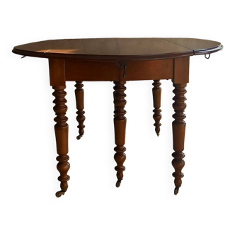 19th century extendable round table