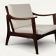 Scandinavian lounge chair in solid teak, 1960s