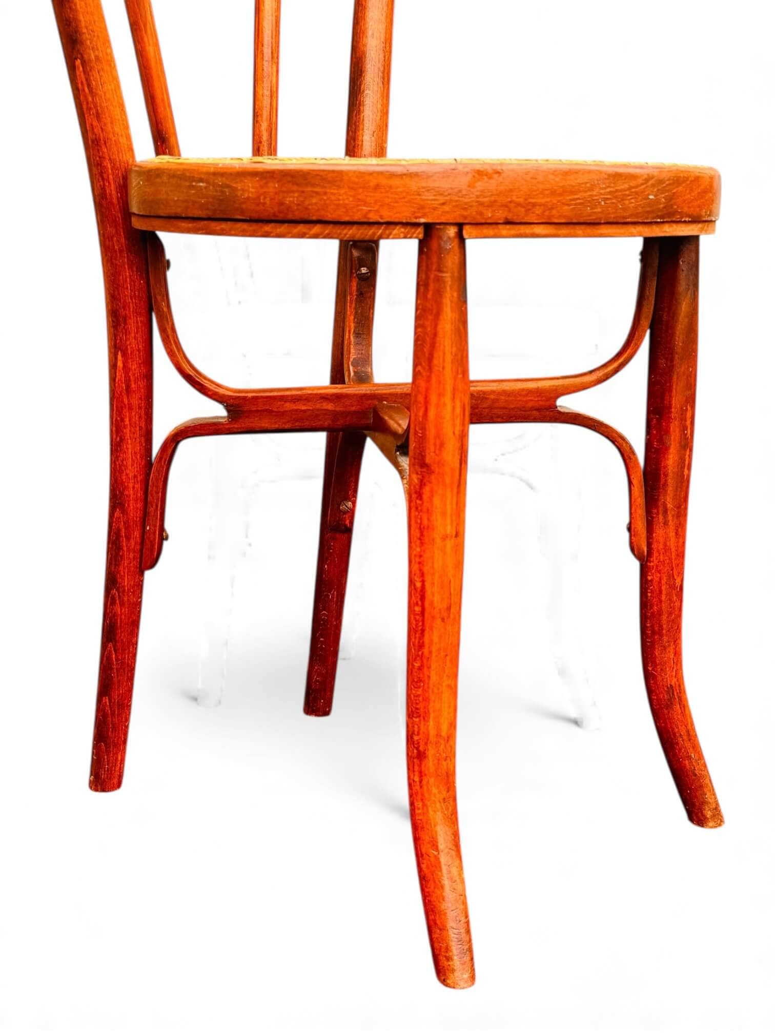 2 bentwood bistro chairs, circa 1900, by Cambier Frères