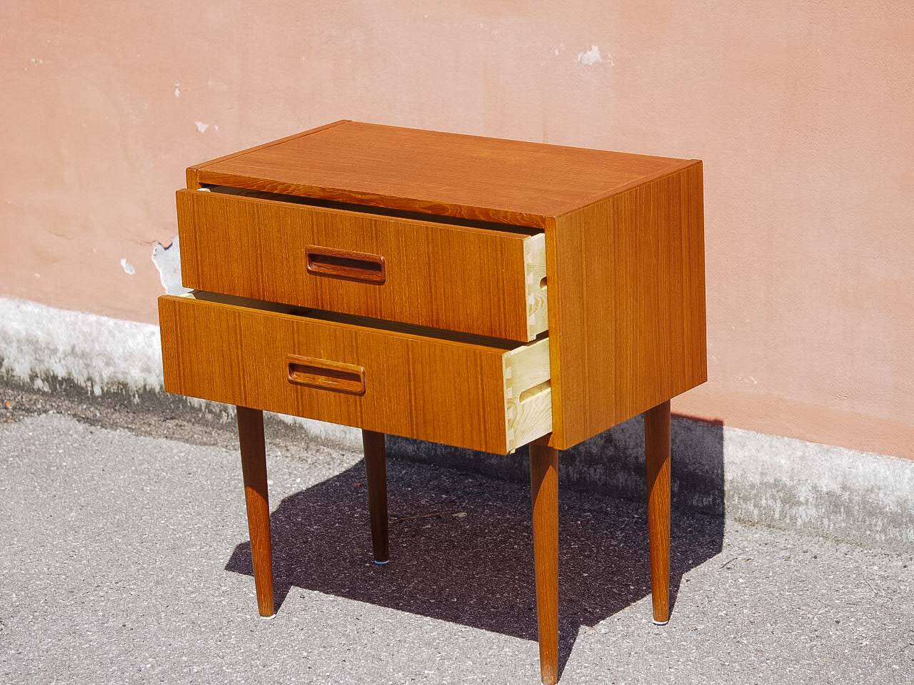 Danish vintage teak chest of drawers from 1960s