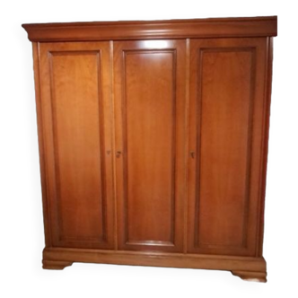 Louis Philippe style cherry wood cabinet