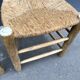 Set of 2 chairs in raw wood and straw from the 50s