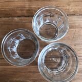 Set of 3 old jam glass jars