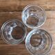 Set of 3 old jam glass jars