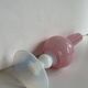 Vase en opaline rose