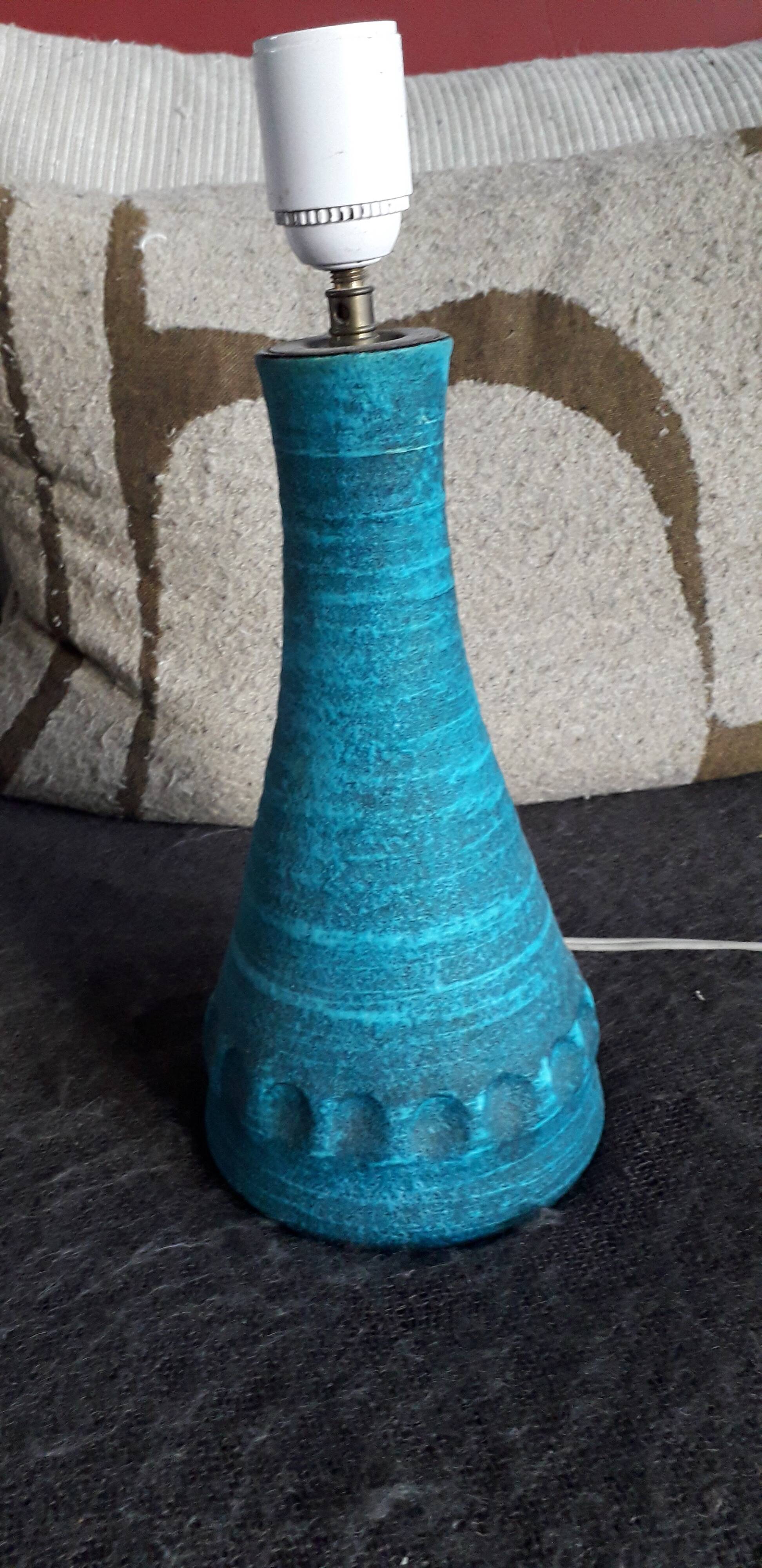 Large Accolay ceramic lamp from the Gauloise series