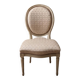 Lot de 6 chaises + 2 fauteuils médaillon style Louis XVI
