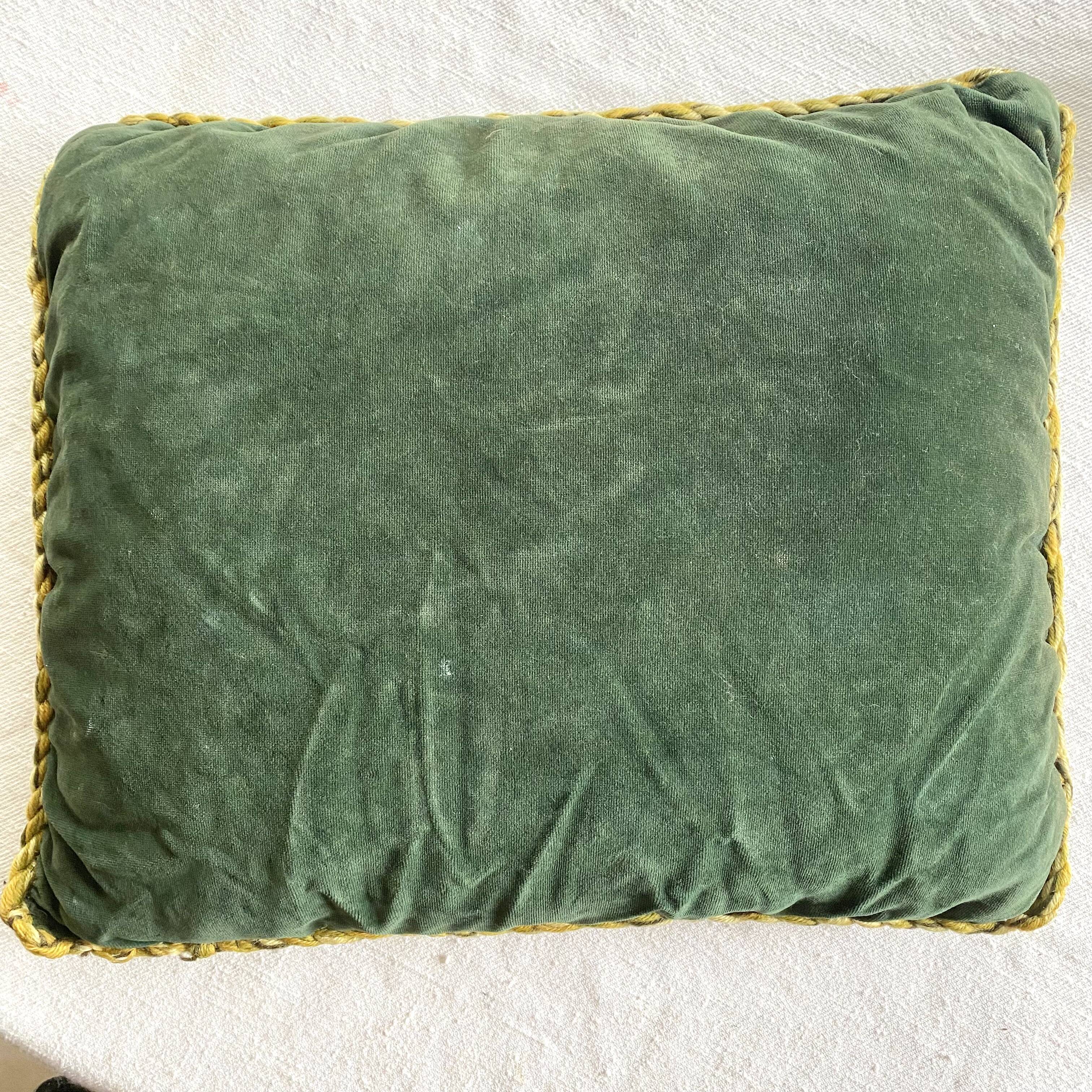 Coussin vintage en velour