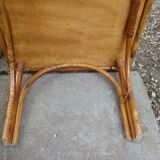 Table basse rotin ancienne