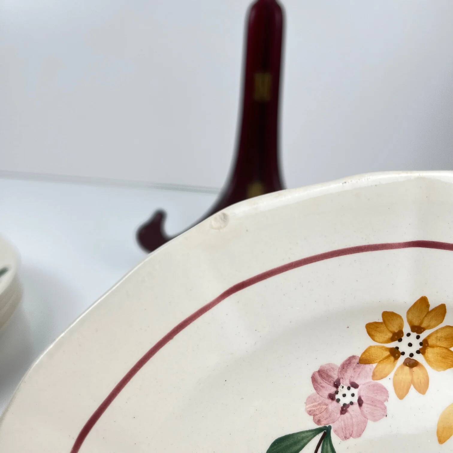 6 dessert plates Sarreguemines "Bitche", late 19th - early 20th century
