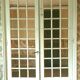 Double separation doors 20th century bevelled tiles