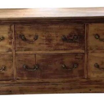 Meuble de métier de soyeux noyer XXL années 50