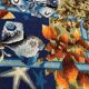 Tapisserie Étoiles Papillons 60’s Dlg J. Lurcat Picard Le Doux France