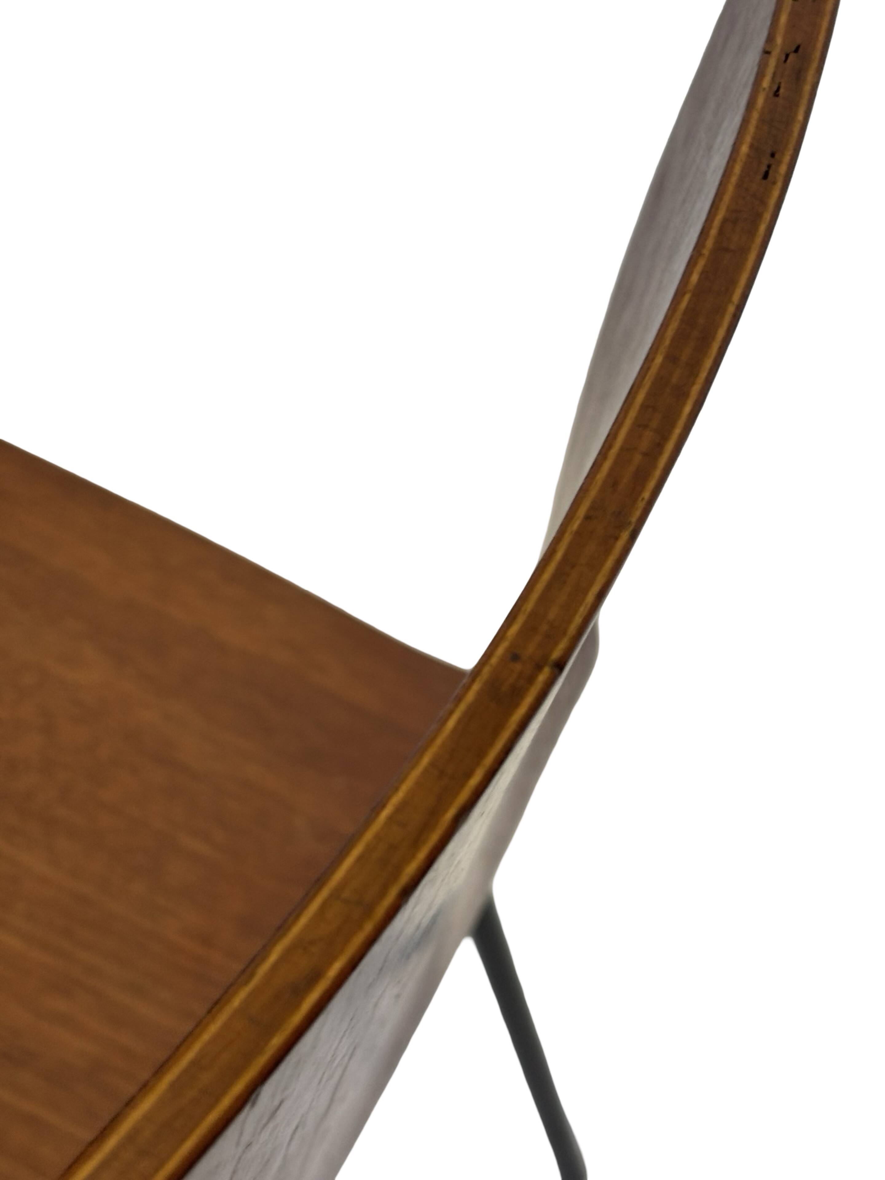 Vintage dining chair Friso Kramer for Auping 'Euroika' plywood design