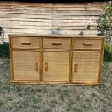 Wicker and canning sideboard