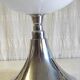 Table lamp in chrome metal and white globe - mid 20th century.