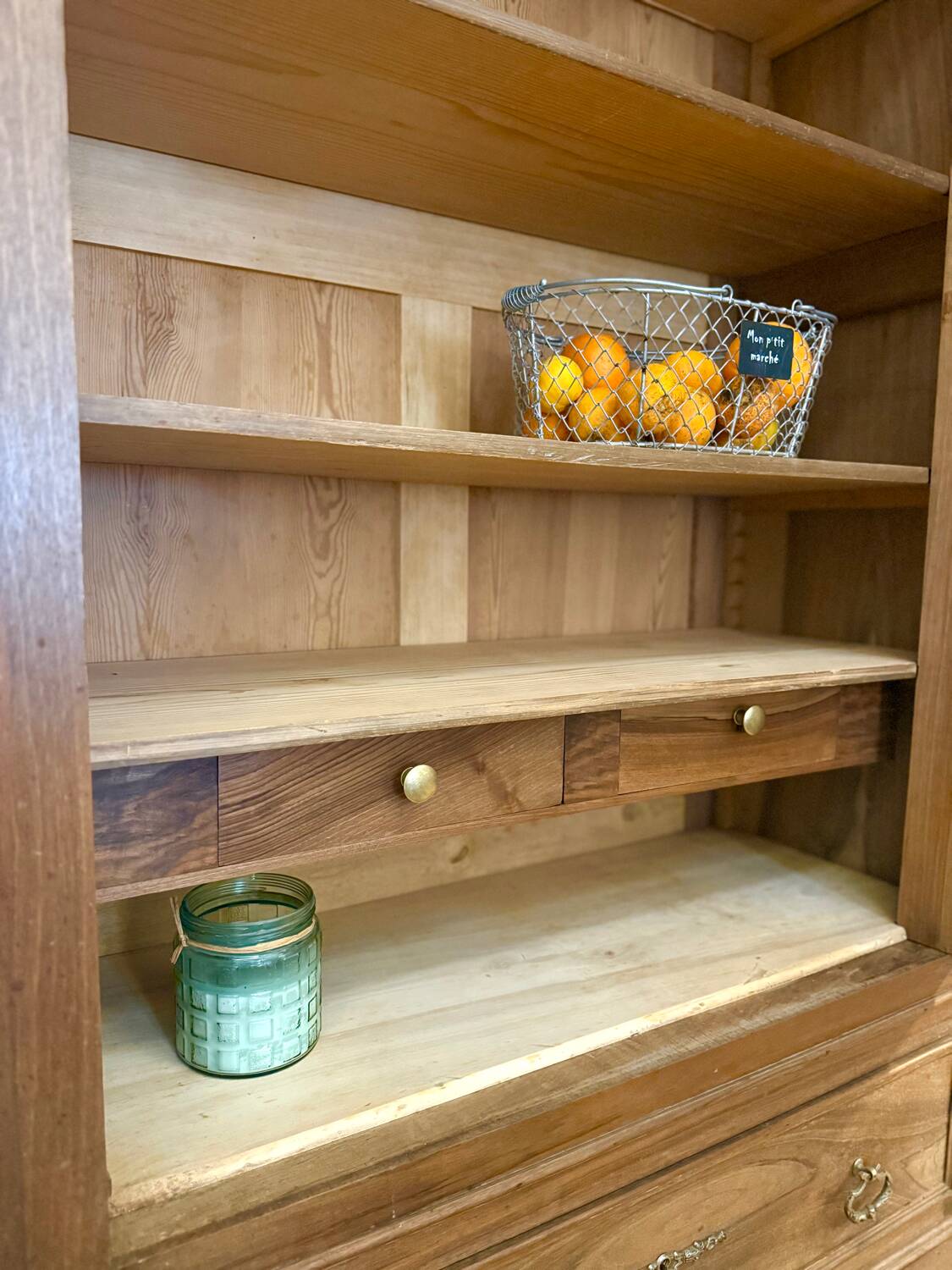 Walnut Bonnetière wardrobe