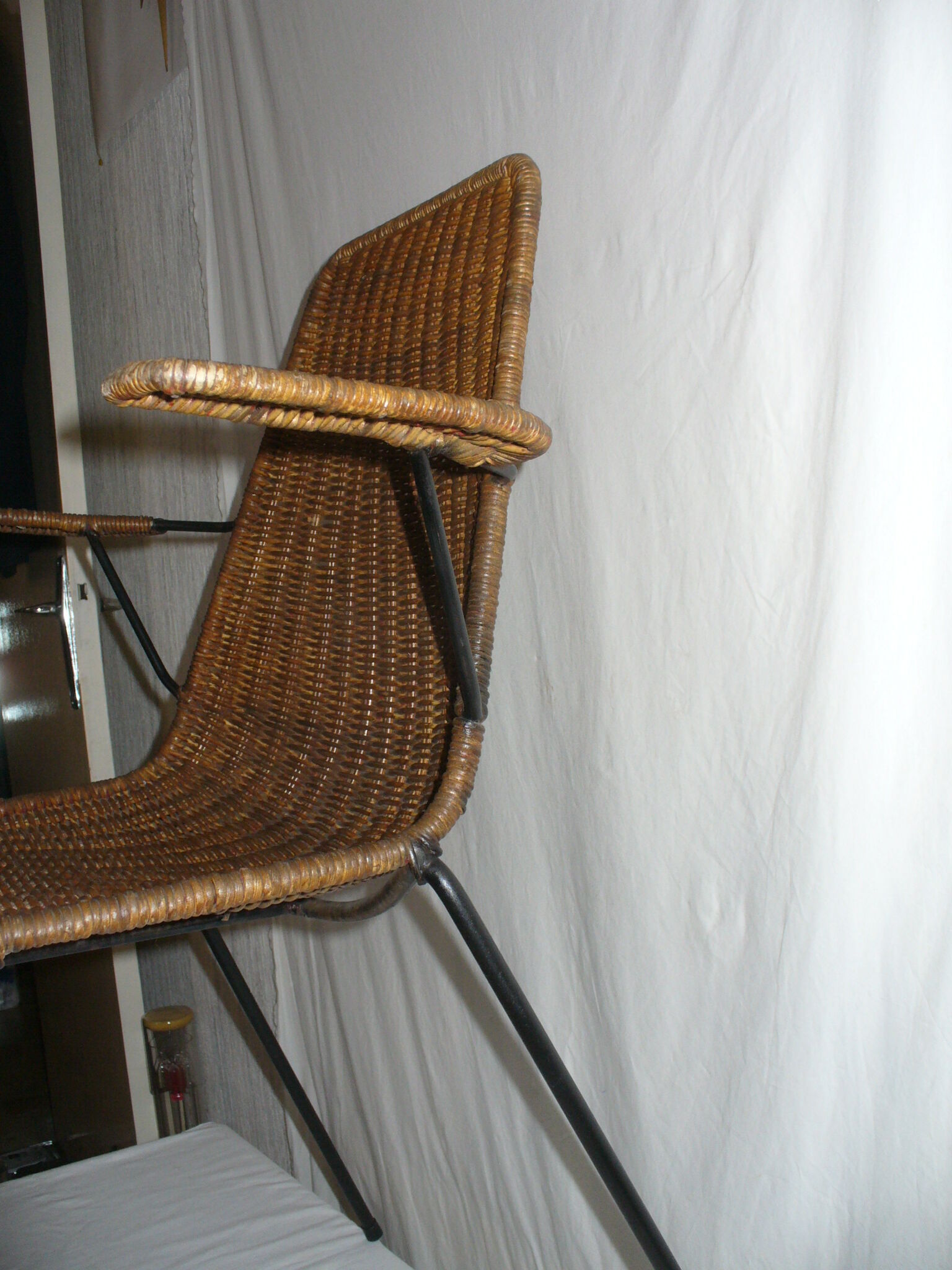 Gian Franco Legler rattan chair from the 50s